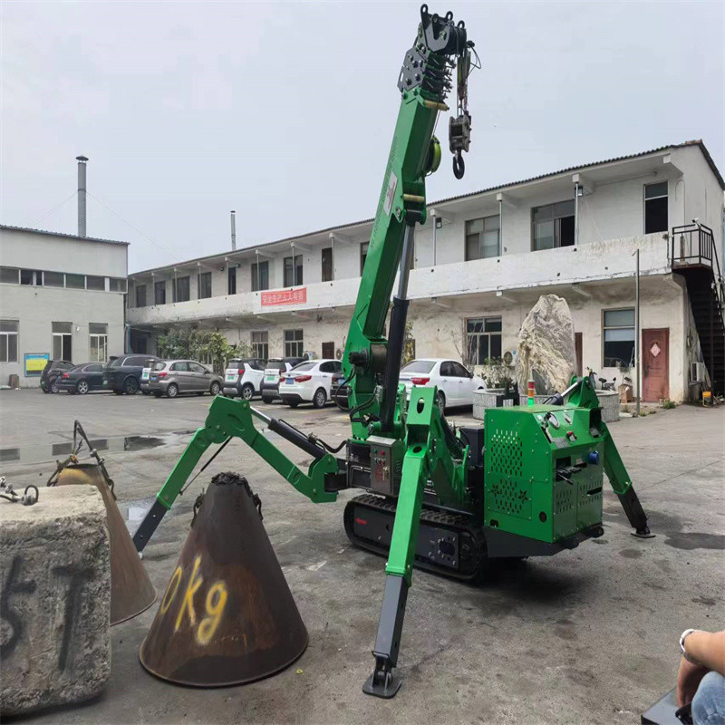 3-12 Ton Smart Spider Crane with Telescopic Boom