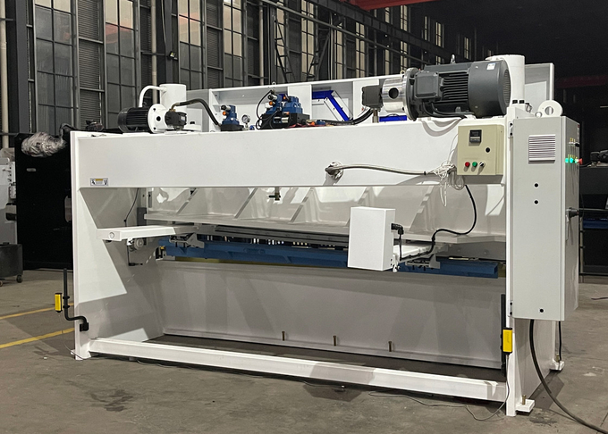 QC12K-8*4000 Hydraulic Guillotine Shearing Machine With Delem DAC310T Auto Shear Angle Adjustment