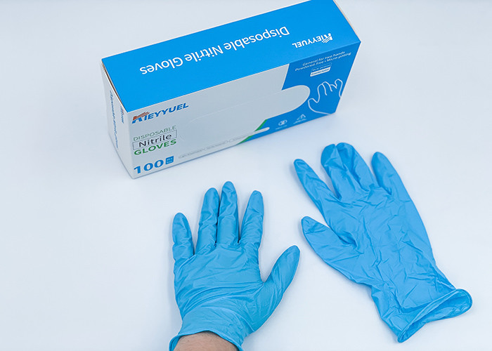 Disposable Powder Free Examination Health Work Inspection Nitrile Latex Gloves