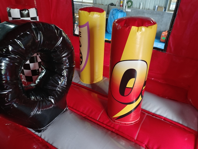 Outdoor Inflatable Castle Combo Race Cars Cartoon Movies Inflatable Bouncer With Slide Combo Inflatable Bounce House
