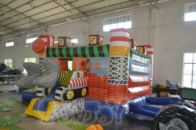 Fire Retardant 0.55mm Plato Inflatable Amusement Park