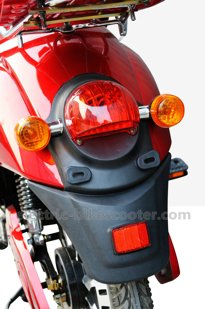 18 Inch Wheel Red Electric Bike Scooter Vespa Style 48V 250W Brushless Motor