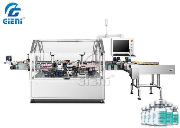 Lyophilized Powder Bottle Labeling Machine 10-20ml Glass Vaccine Automatic