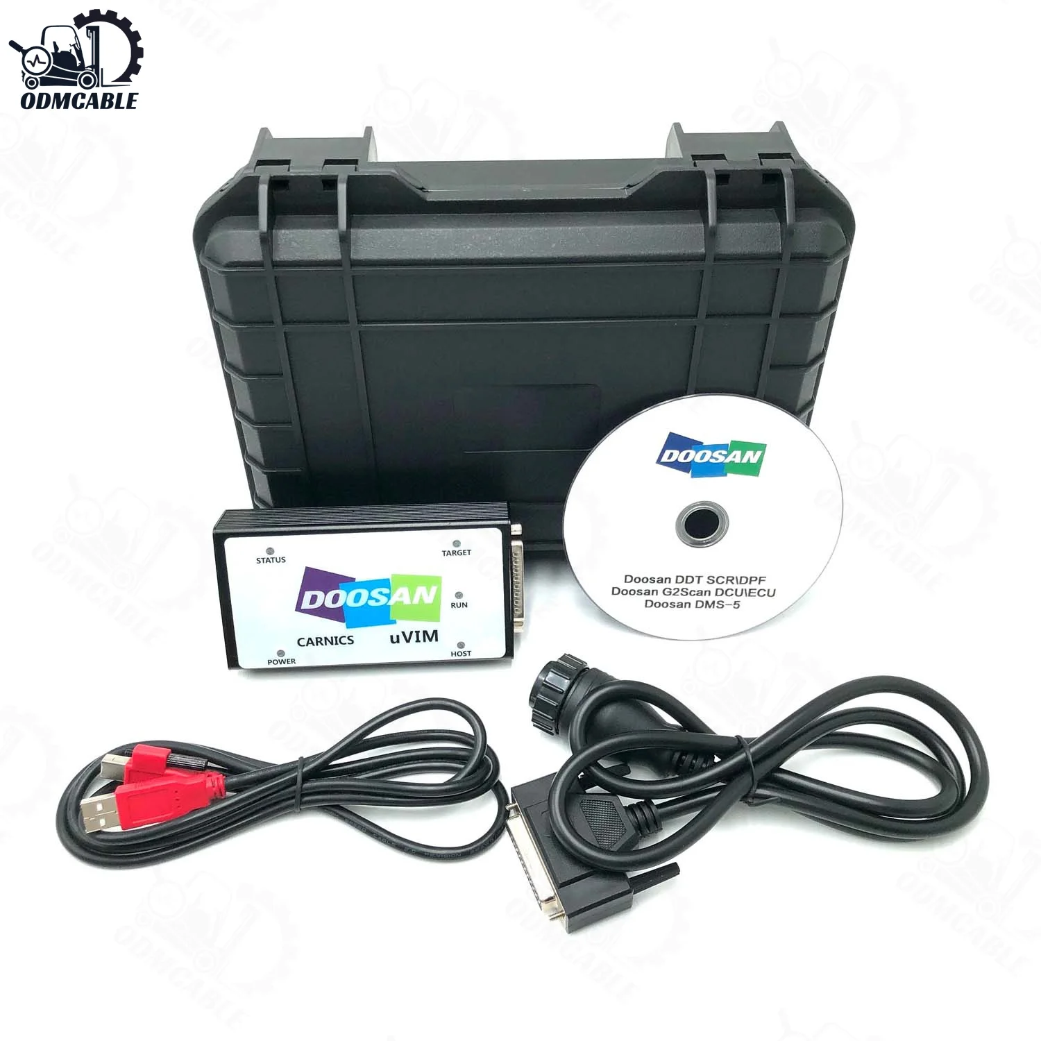 CF54 Laptop + For Doosan Diagnostic Tool DOOSAN Uvim Engine Fault Detector DDT SCR DPF DCU ECU Excavator Scanner Tool