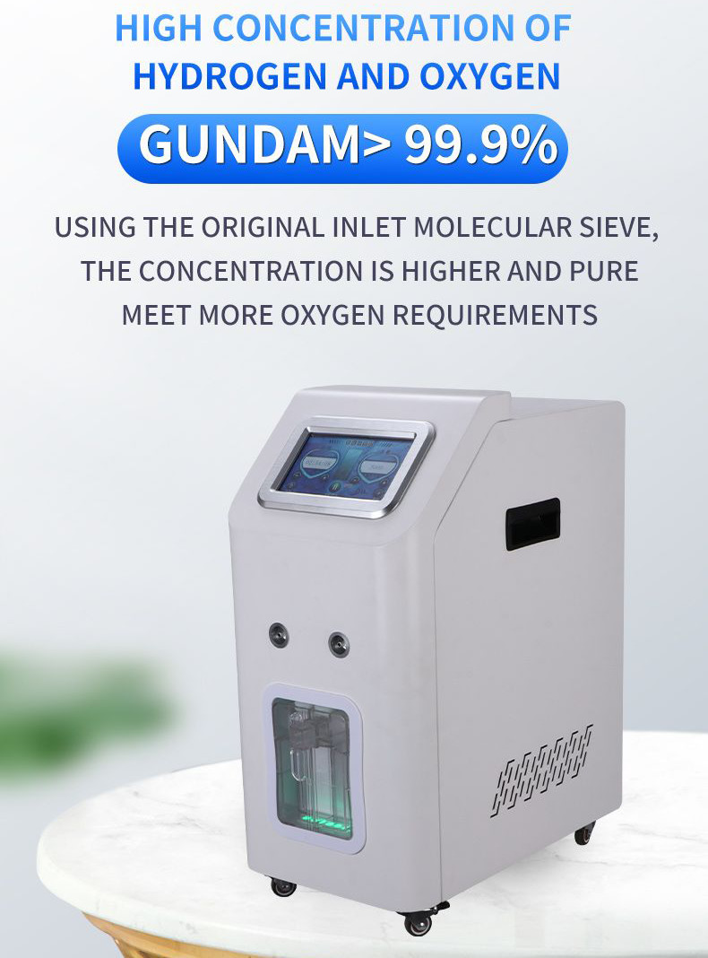 Customized 3000ml/Min PEM 99.996% Hydrogen Inhalation Machine Household Use Hydrogen Water Generators Weizi