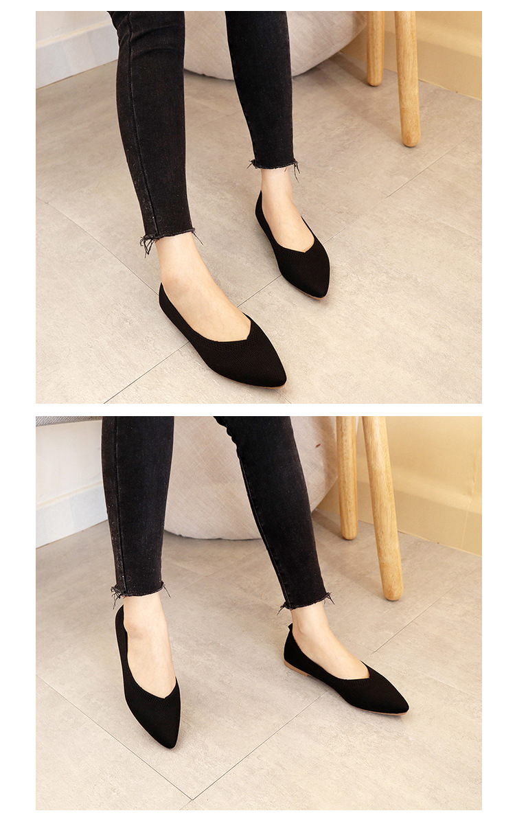 Soft Soled Woven Shoes 2022 Breathable Simple Flat Shoes Women'S New Style