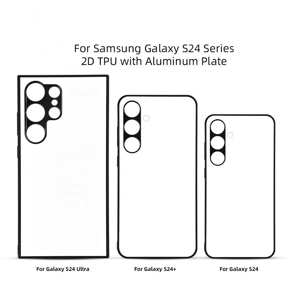 Shockproof 2D Blank TPU PC Sublimation Cellphone Cases for Samsung S24 Ultra Plus