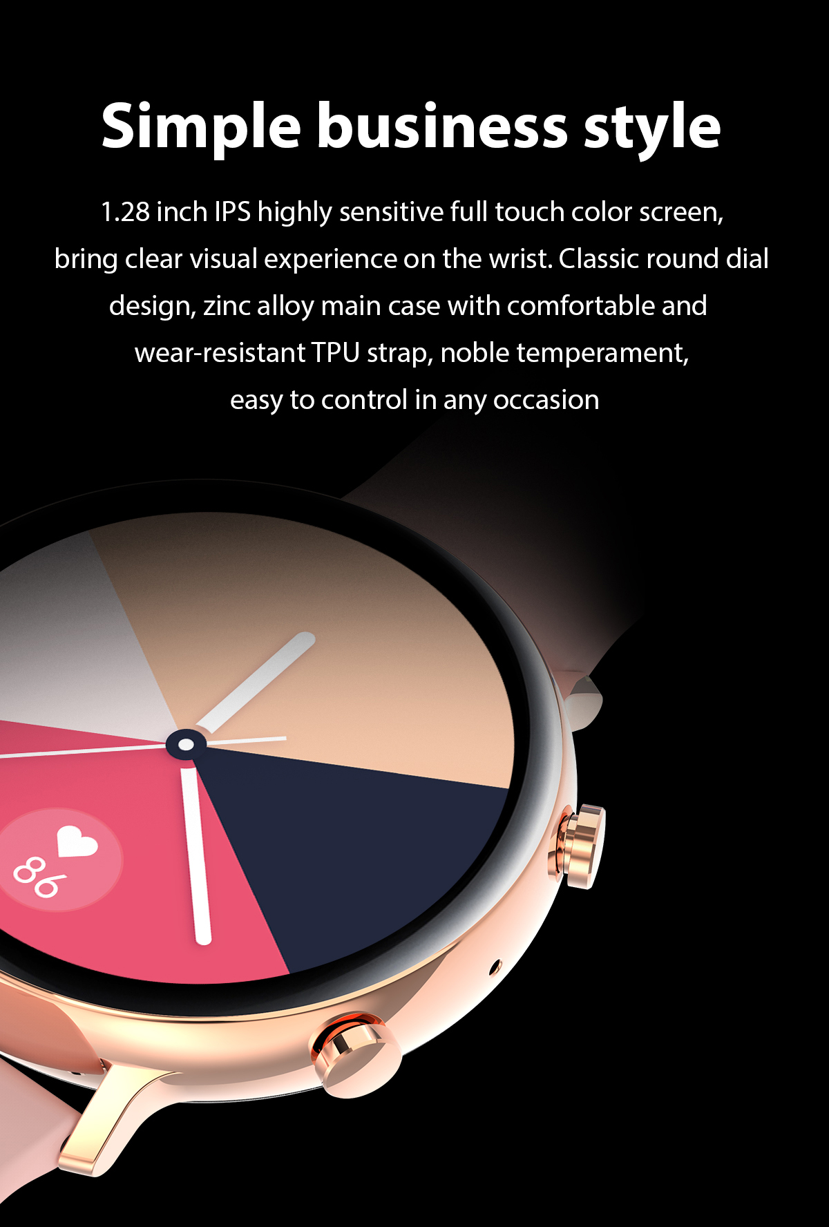 GW53 Smart Watch IP68 Blood Oxygen Blood Pressure Measurements