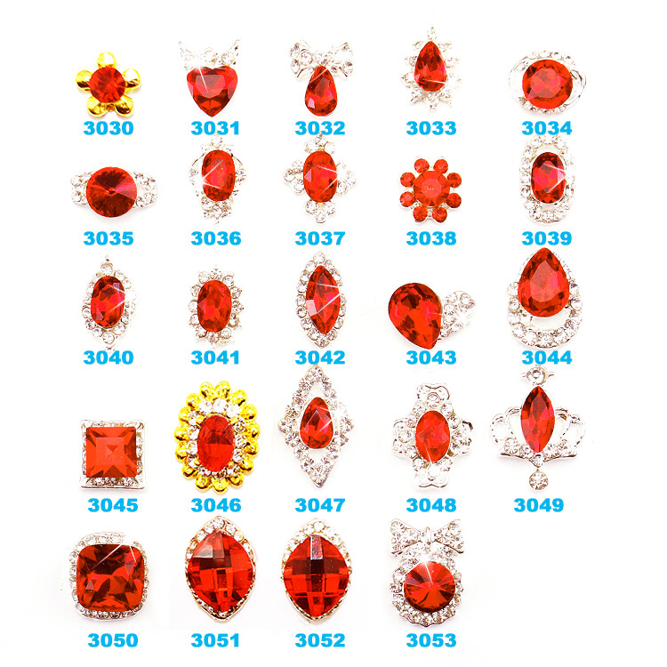 NEW Arrival jewelry nail art cabochons for nail art decoration - nail jewelry made with austrian oktant chaton, preciosa