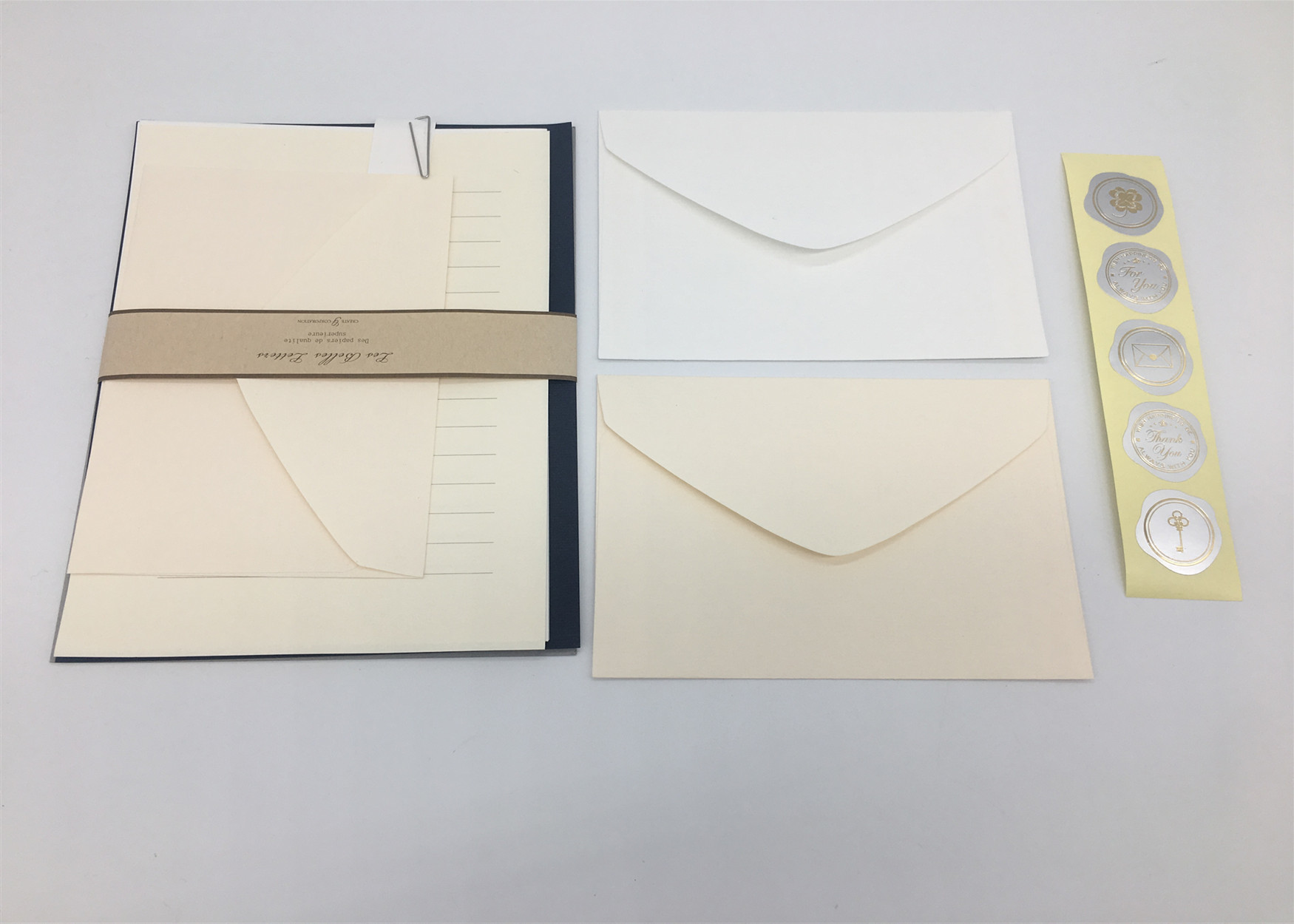Fancy Writing Recycled Paper Greeting Cards , Blank Recycled Paper Photo Christmas Cards