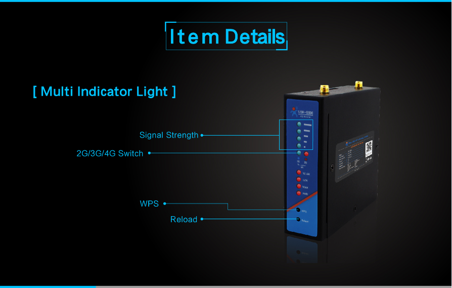[USR-G806-E] Industrial 4G LTE Router cellular module with WIFI for European market