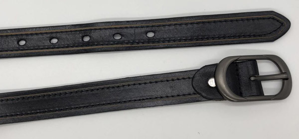 2.2cm Width Women'S Fashion Leather Belts With Skiving Line Along To Stitching