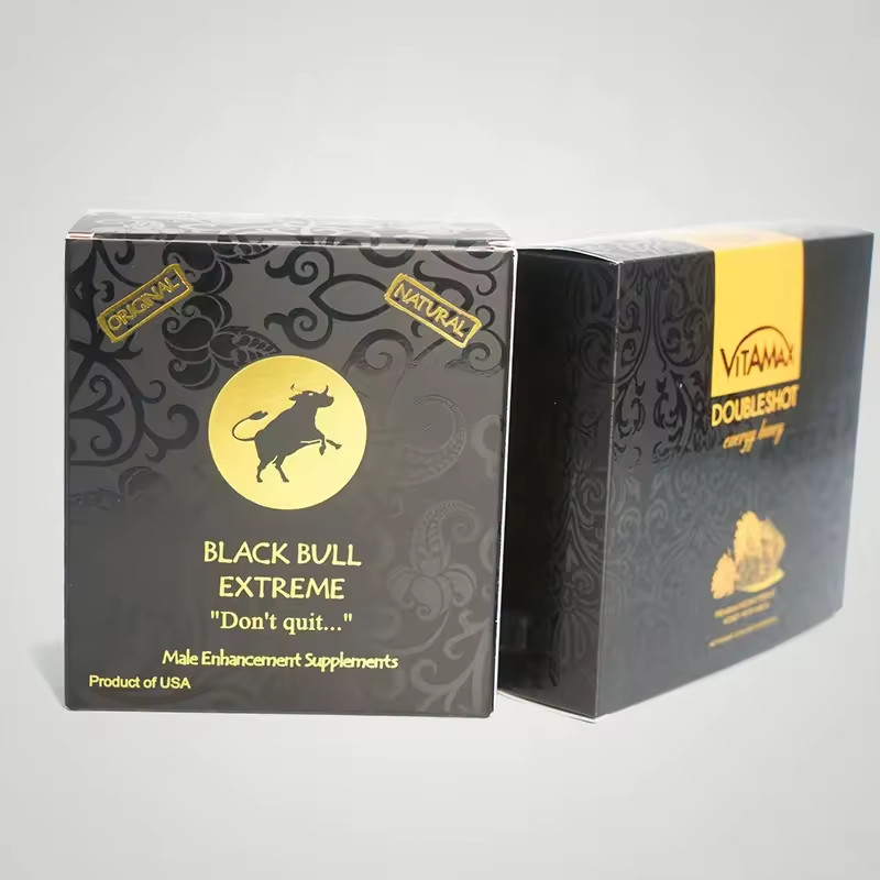 Black Rhino Honey Printed Mini Pill Pouch 3D Lenticular Card Display Box Custom Paper Box Packaging