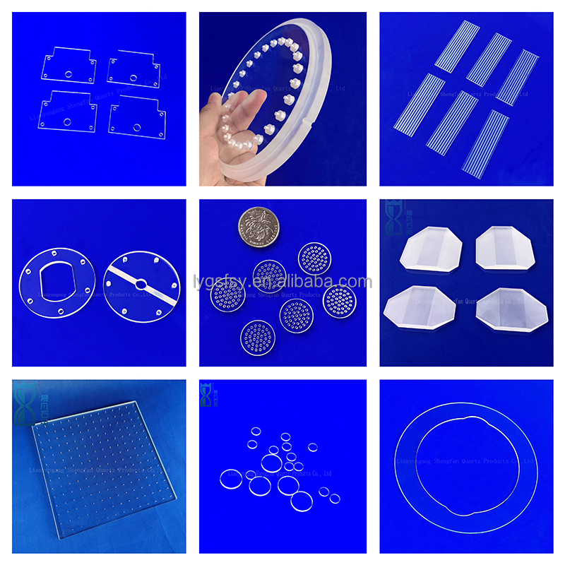 Customized Transparent Square Quartz Glass Petri Dish Laboratory Glassware With Sio2 Chemical Composition