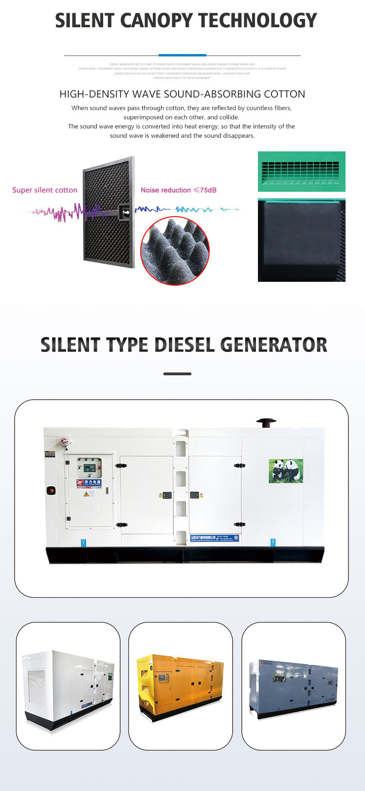 High Efficiency Genset 150 Kva Silent Diesel Generator Set CE