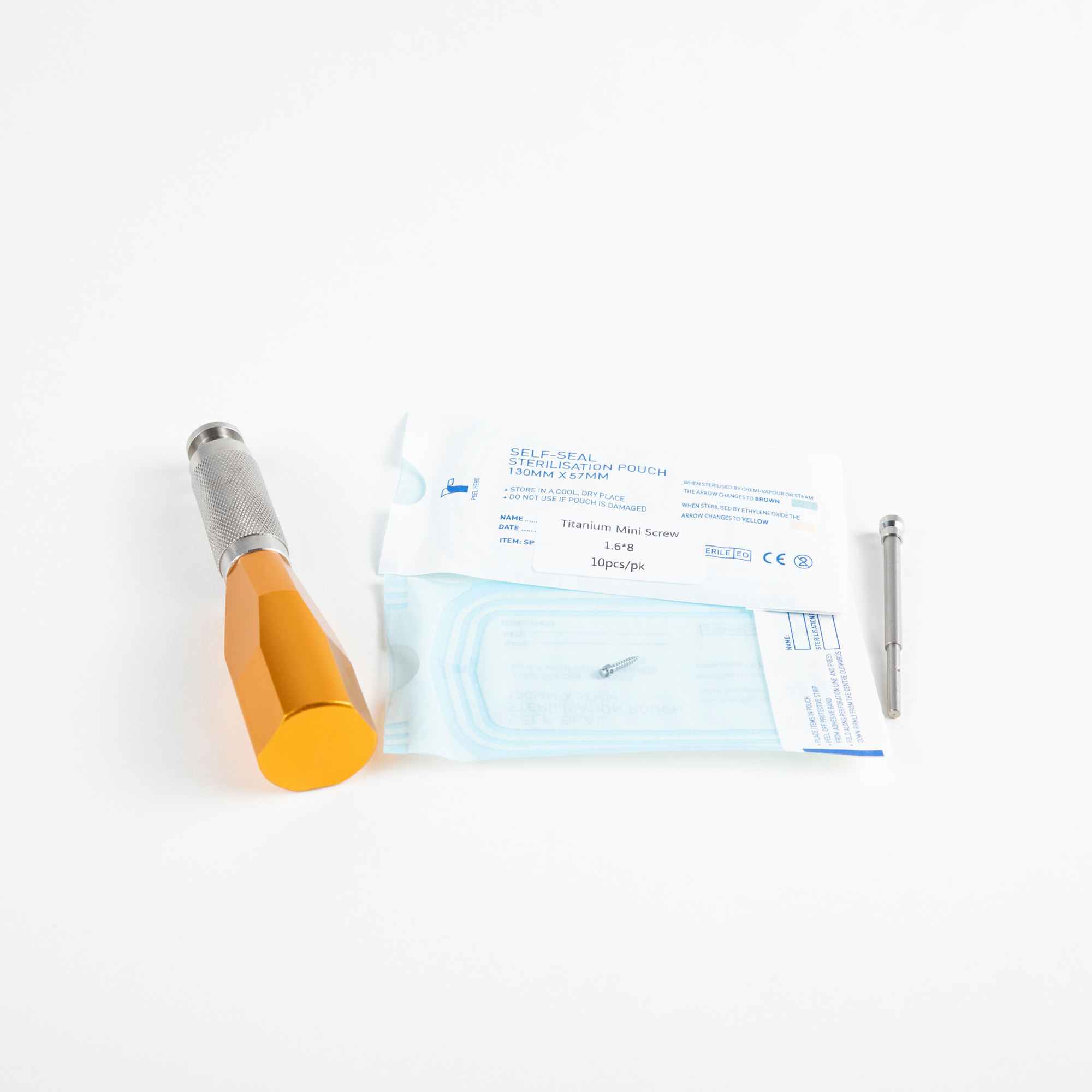 MFDS Certified Manual Stainless Steel Orthodontic Screw Driver for Micro Implants Dental Professionals Versatile Tool