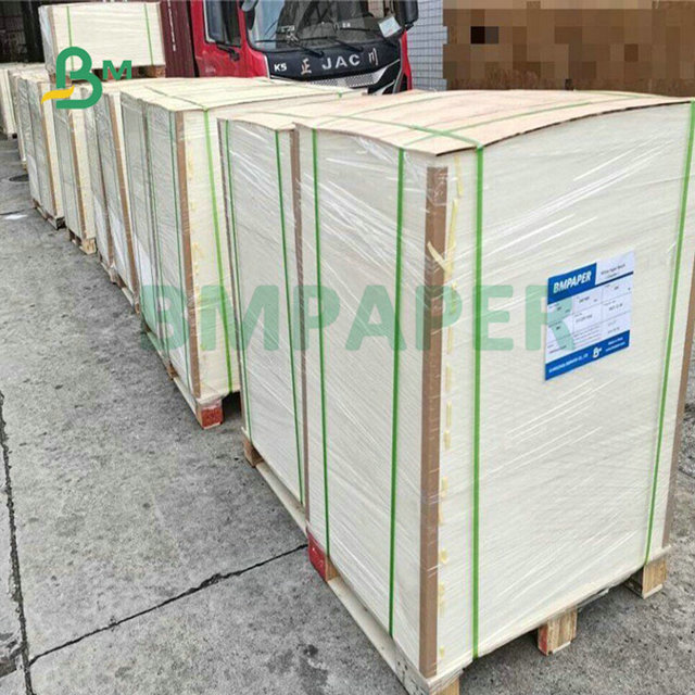 787x1092mm 0.4mm 0.45mm 0.5mm Uncoating Pure White Beermat Board For Paper Coasters