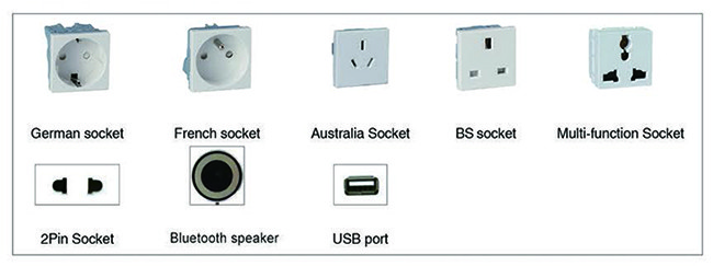 Israel Style Motorized Pop Up Socket For Multifunctional Power System