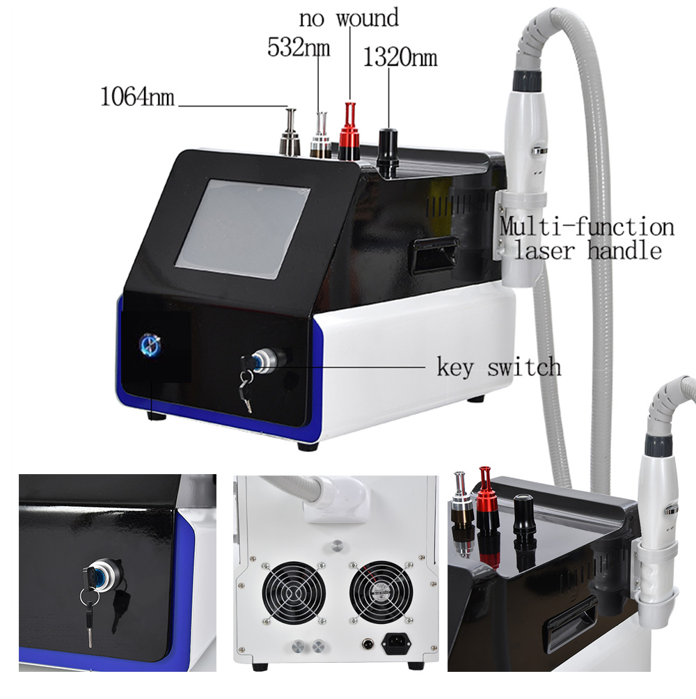 Skin Pico Carbon Facial Laser Machine Tattoo Removal 1064nm 532nm 1320nm