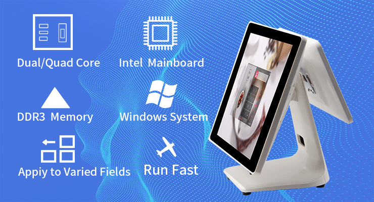 Resolution 280 Plus POS Terminal with Capacitive Touch Panel and External Printer Option