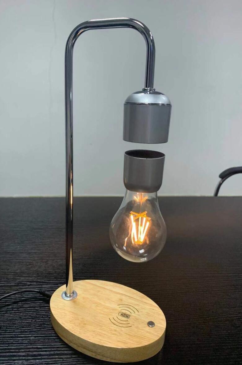 new hotsale magnetic levitation lamp with wireless charging for cellphone iphone