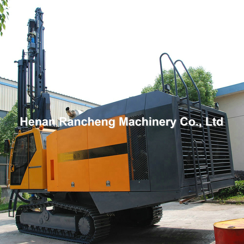 Crawler Type Rock DTH Drilling Rig 298KW Cummins Engine 35m Drilling Depth
