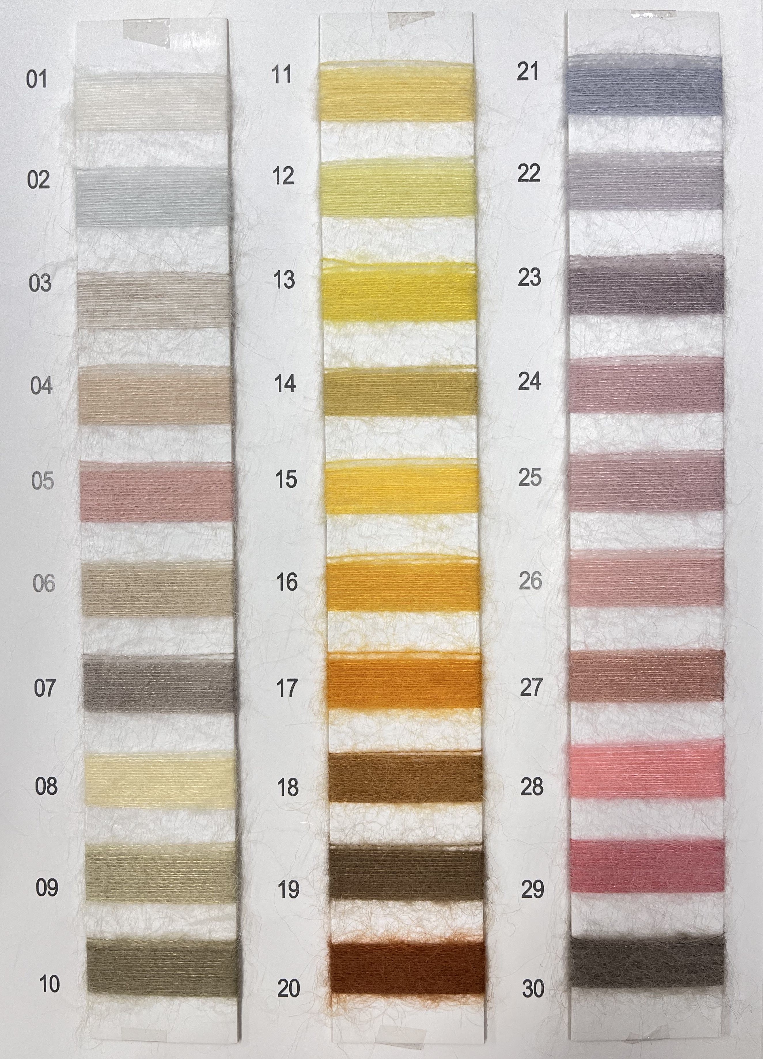 Mohair Knitting Ball Brushed Yarn Custom Fancy Yarn