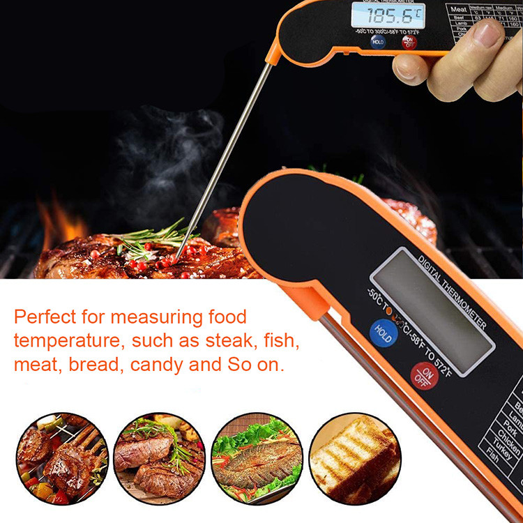 Oven Safe Folding Probe Kitchen Thermometer