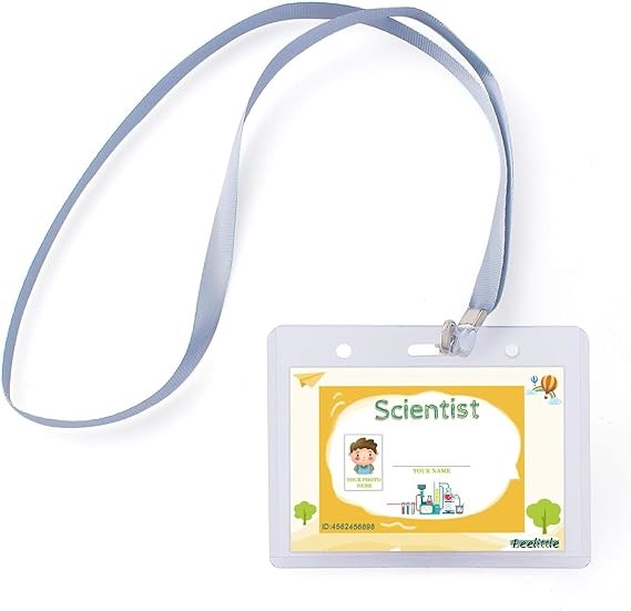 Kids Scientist Lab Coat Costume Dress Up With Goggles ID Card Science Experiment Set For Age 3-10