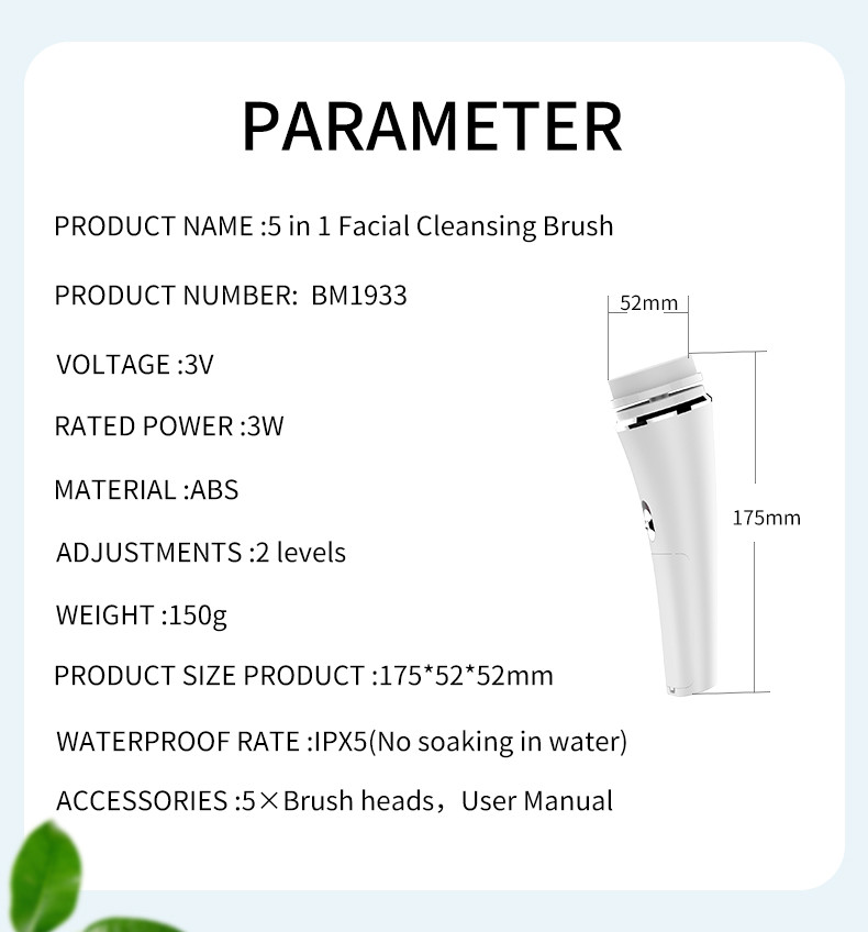 2 Speed Spin Soft Bristles Deep Cleansing Facial Machine