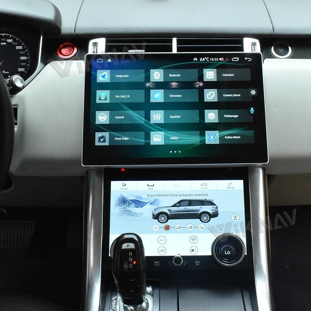 13.3 Inch Android Auto Car radio For Range Rover Sport L494 GPS Navigation Multimedia Player Wireless Carplay BT 4G