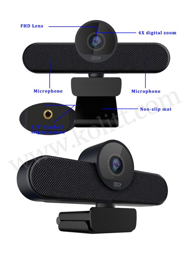 8x 1/2.5 Inches CMOS PC Camera All In One Video Conference Camera for Digital Zoom