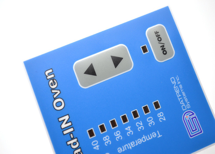 Embossed Tactile Metal Dome Membrane Switch Keypad With LED Display Window