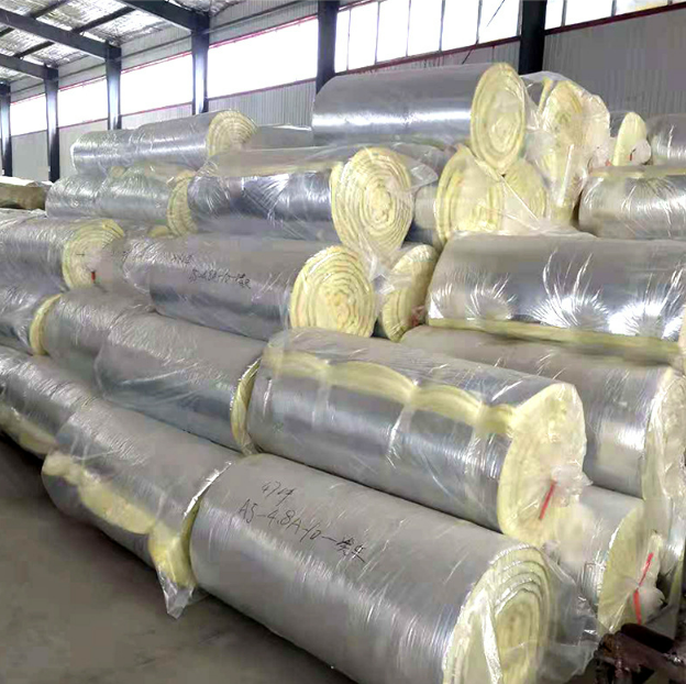 50mm Aluminum Foil Veneer Heat Insulation Materials Felt Fireproof Steel Structure