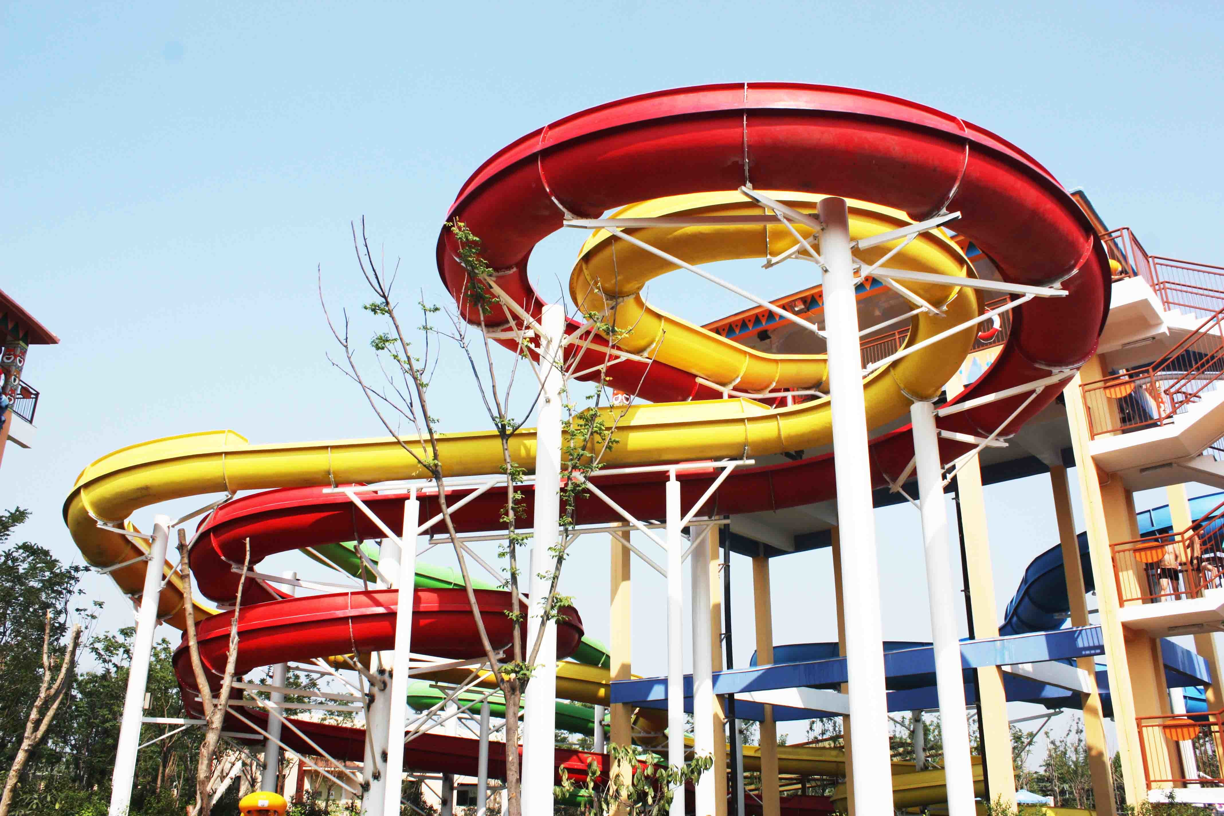 Fun Backyard Custom Water Pool Slides For Family , Amusement Park / Water Park Equipment