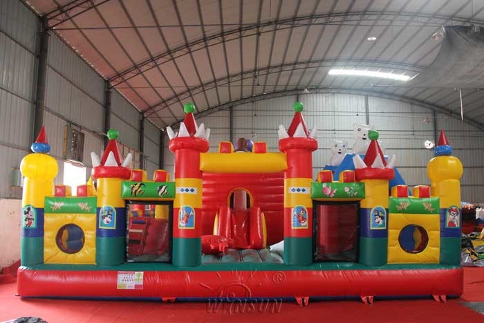Waterproof Inflatable Funland , Octopus Paradise Kids Inflatable Playground