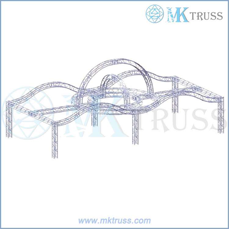 220mm Aluminum Alloy 6082-T6 Stage Frame Truss System for DJ Stage Party Lift System