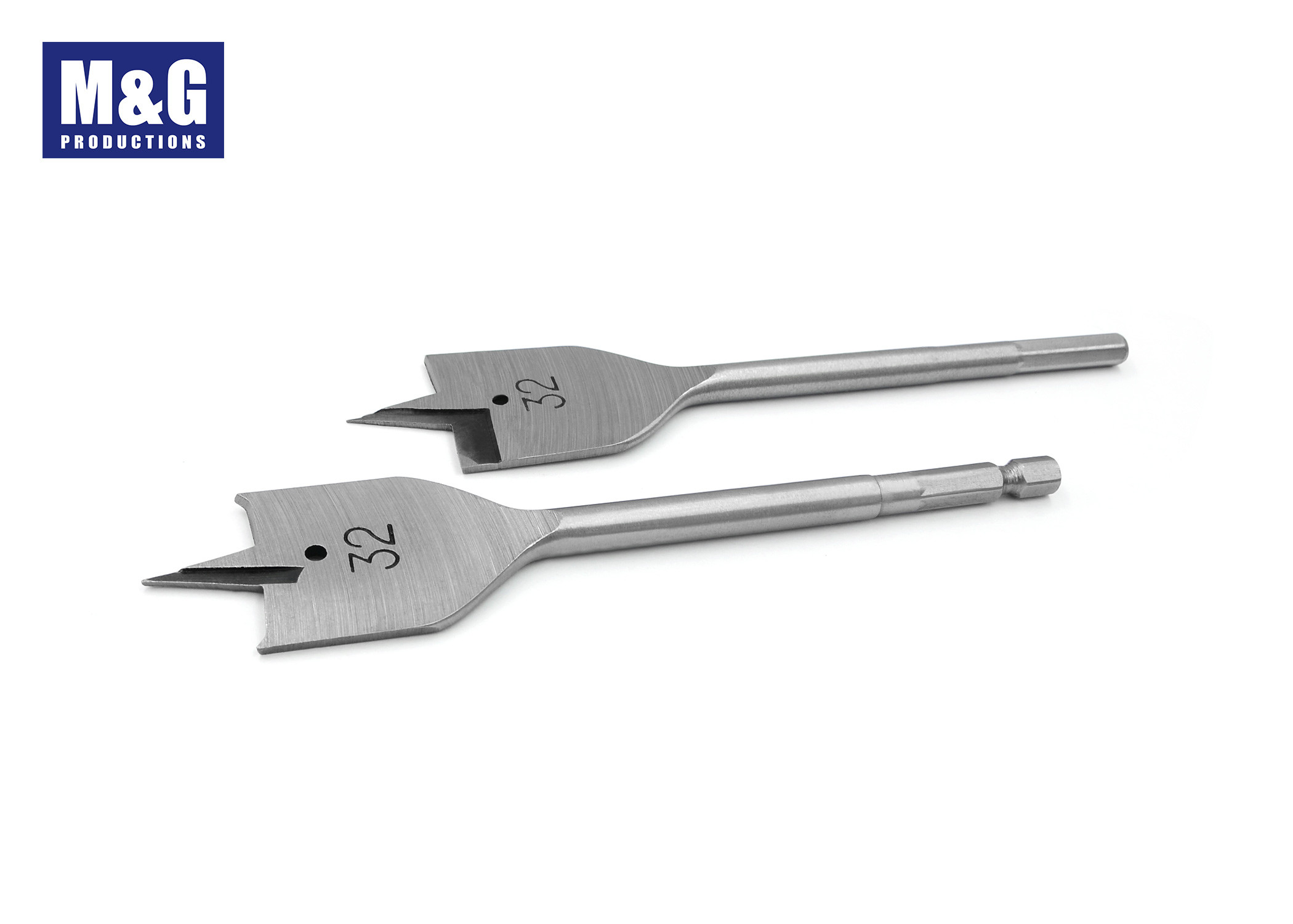 High Precision Jobber Drill Bit Hex Shank Flat Spade Wood Drill Bits With Heat Treatment