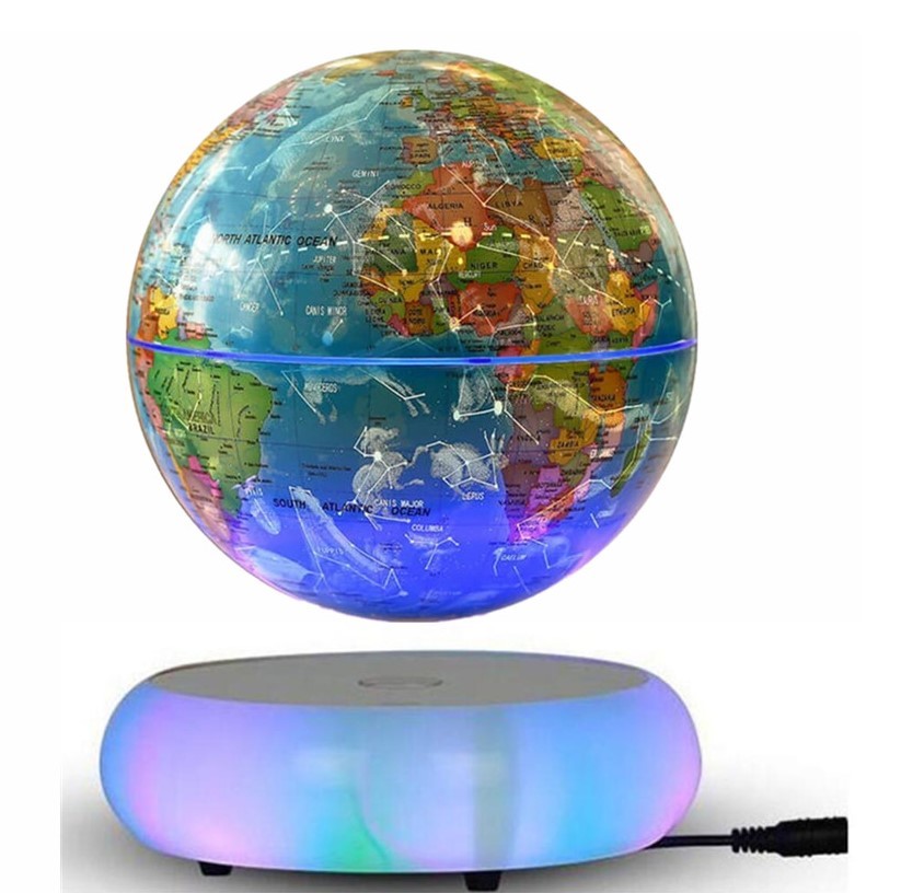 new led light base magnetic levitation floating constellation globe 6inch 8inch toys gift night light