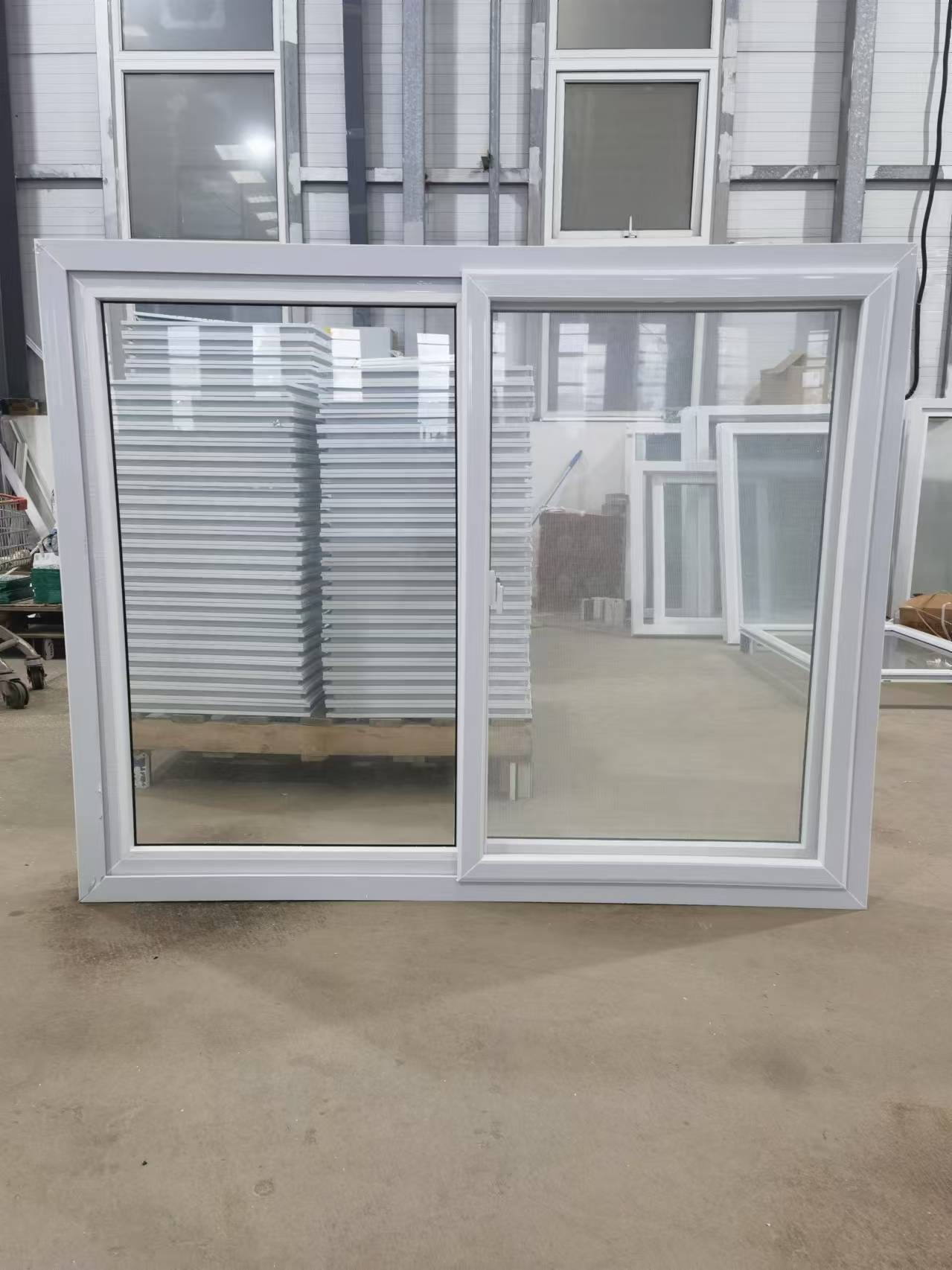 80mm Pvc Design Upvc Double Glazed Sliding Windows
