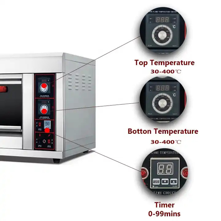 OEM Bakery Kitchen Catering Equipment 3 Deck 9 Trays Bread Cake Pizza Baking Machine Oven