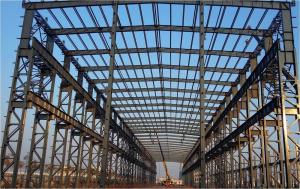 China Prefab Steel Industrial Building / Steel Frame Industrial Buildings Construction on sale