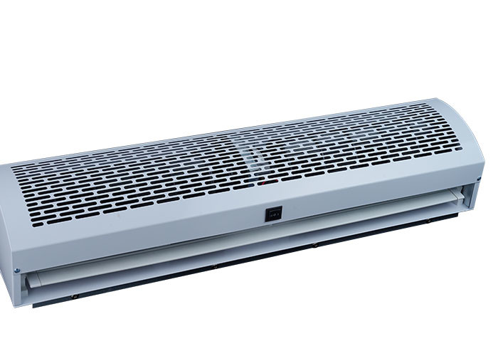 White Commercial Air Curtain Fan Wall Mounted Cross Flow Cooling Air Door 6kw