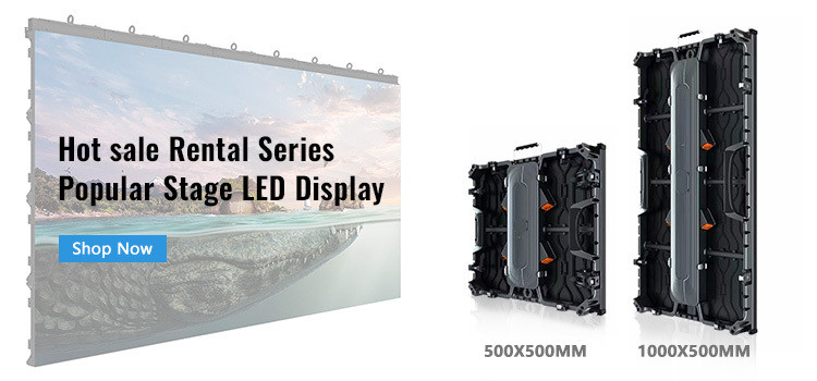 SMD2121 500x500mm Led Display Screen For Rent With 1000 Nits Brightness