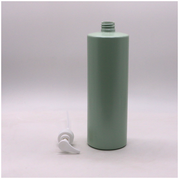 HDPE Collar 1L 1000mL Customized Color Pump/Sprayer Lotion Bottle Shampoo Containers