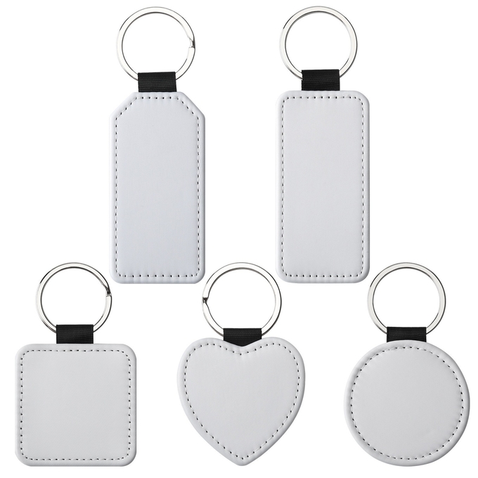 Printable Sublimation Leather Keychain Blanks With DIY Printing