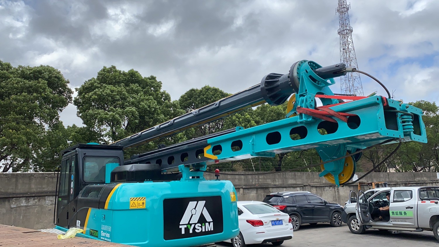 TYSIM Hydraulic Depth 20m diameter 1200 mm KR60A Pile Drilling Machine
