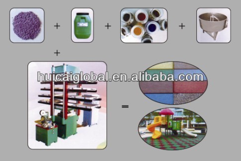 380V 50HZ Rubber Tile Making Machine for Building Material Shops Production Line