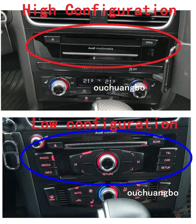 Ouchuangbo car audio gps navi system for 8.8 inch Audi A4 A5 2009-2016 android 9.0 OS 4GB+64GB octa 8 core