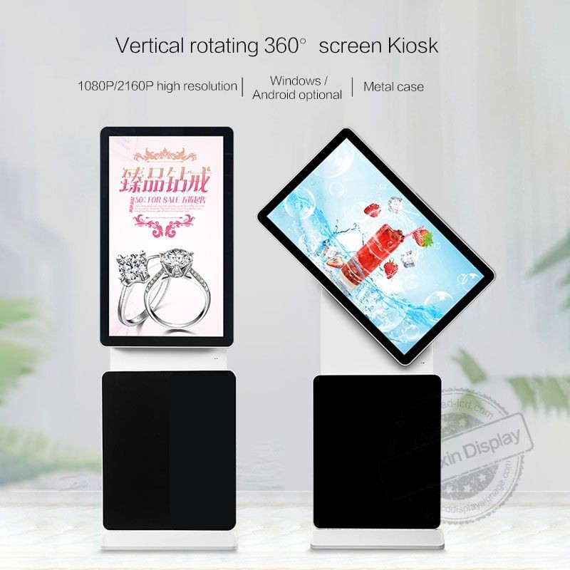 55inch 360 degree Rotating Standing Touch Table for Advertising Equipment Display